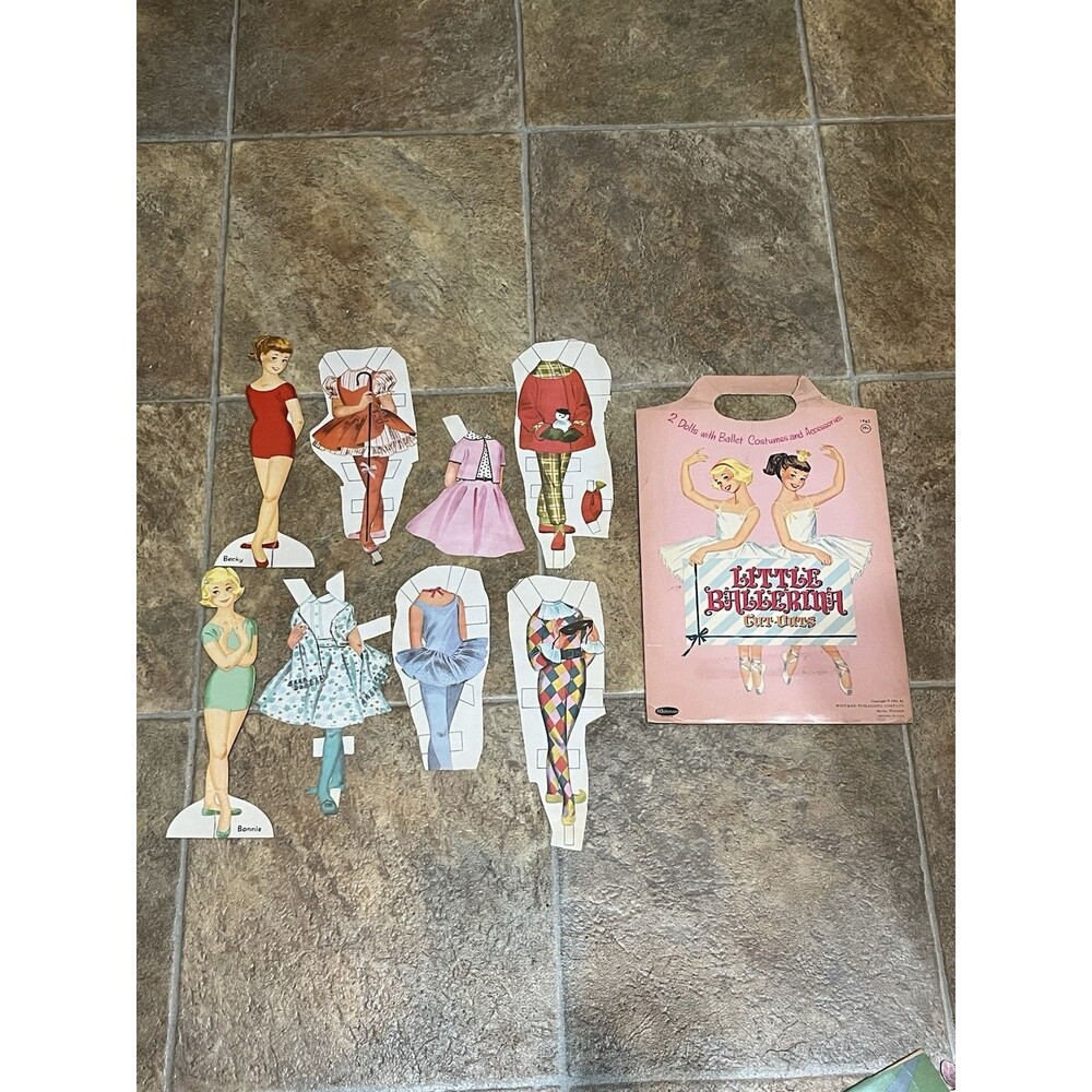 VINTAGE 1961 BALLERINA PAPER DOLLS - WHITMAN PUBLISHING CO